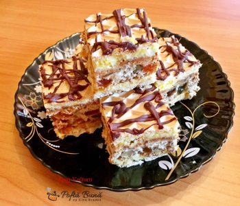 Prajitura Rumba, Mozaic sau Nuga, cu foi de napolitana Prajitura Rumba, Mozaic sau Nuga, cu foi de napolitana