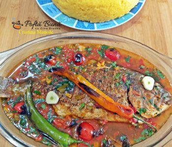 Saramura de peste dorada, pe grill, la bloc, reteta pas cu pas