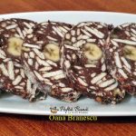 Salam de biscuiti cu banane, stafide, cacao si rom, reteta copilariei salam de biscuiti cu banane reteta simpla 2 150x150 - Salam de biscuiti cu banane, stafide, cacao si rom, reteta copilariei