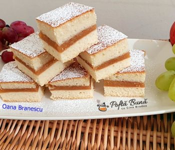 Prajitura turnata cu mere, reteta simpla, pas cu pas