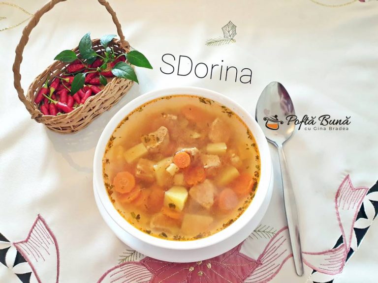 Ciorba cu carne de porc si legume