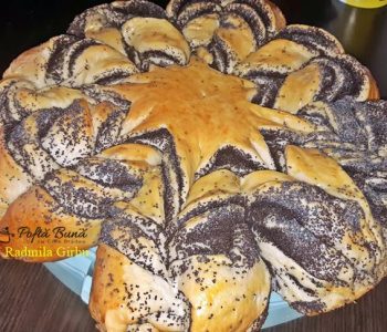 Index retete culinare cozonac floare cu mac din aluat dospit 5 350x300 - Index retete culinare