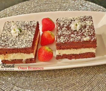 Prajitura cu crema de mascarpone si ananas