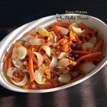 Pui cu piersici, curmale si couscous