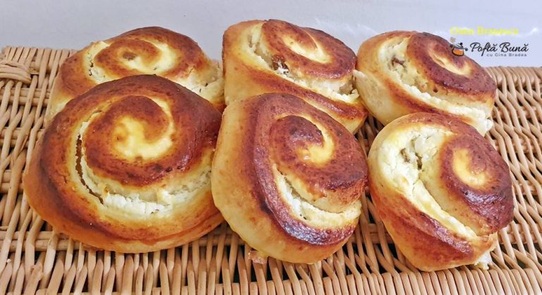 Melci cu branza dulce si stafide - reteta simpla