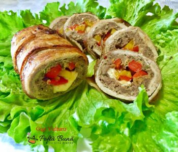 Rulada din carne de porc, costita si carne tocata