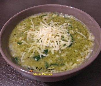 Supa de spanac cu orez