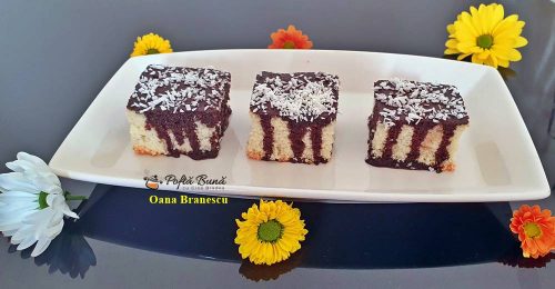 Prajitura pandispan glazurata