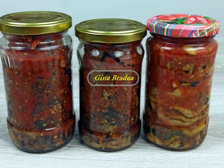 Vinete si dovlecei in bulion la borcan pentru iarna