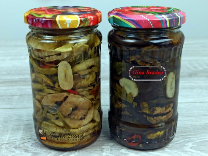 Vinete si dovlecei in ulei la borcan pentru iarna