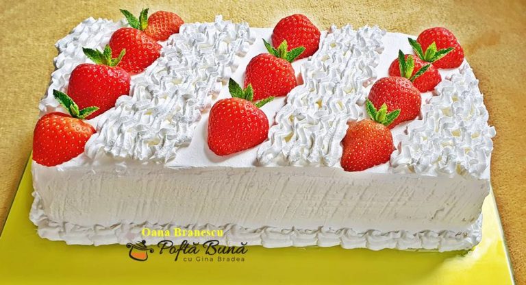 Prajitura cu capsuni si mascarpone
