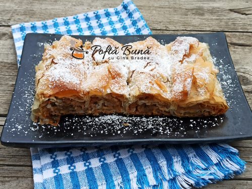Strudel cu mere si foi subtiri reteta gina bradea 10 500x376 - Mini-strudele cu mere