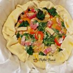 tarata sarata din aluat foietaj cu legume si costita afumata 6 150x150 - Tarta sarata din aluat foietaj cu legume si costita afumata