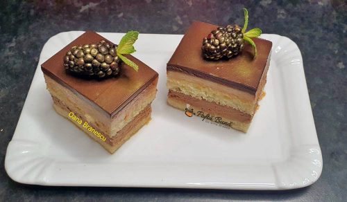 Prajitura cu ciocolata si capsuni