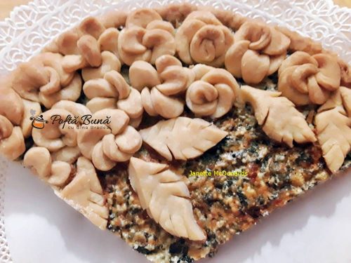Tarta cu urda si spanac