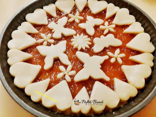 Tarta cu gem de caise