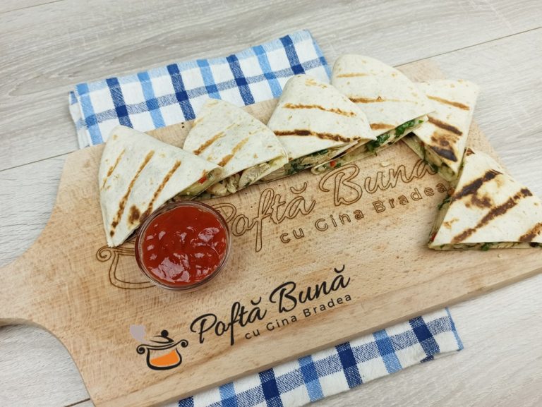 Quesadilla cu piept de pui - reteta rapida