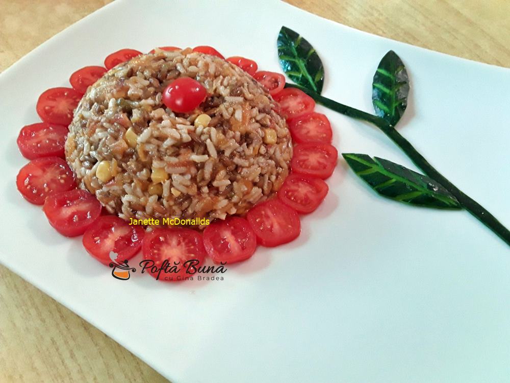 Orez cu secara, grau, hrisca si legume reteta de post Gina Bradea