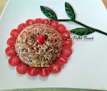 Orez cu secara, grau, hrisca si legume reteta de post