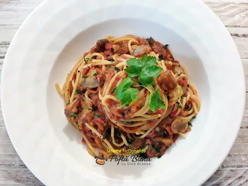 Spaghete cu legume reteta de post