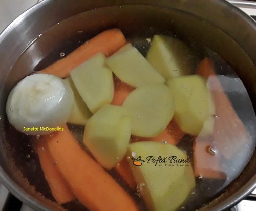 Supa crema de morcovi si cartofi