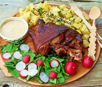 Ciolan de porc cu miere, la cuptor Ciolan de porc cu miere, la cuptor