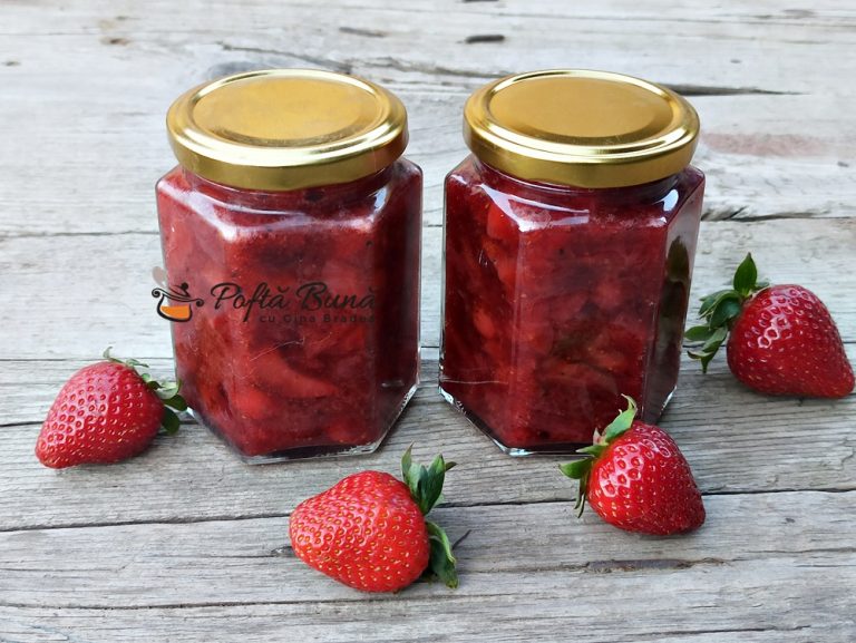 Gem de capsuni fara zahar pentru diabetici, reteta cu indulcitor