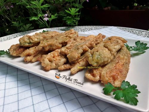 Flori de dovleac pane