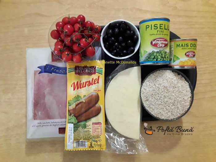 Salata de orez cu legume si prosciutto Retete cu Gina Bradea