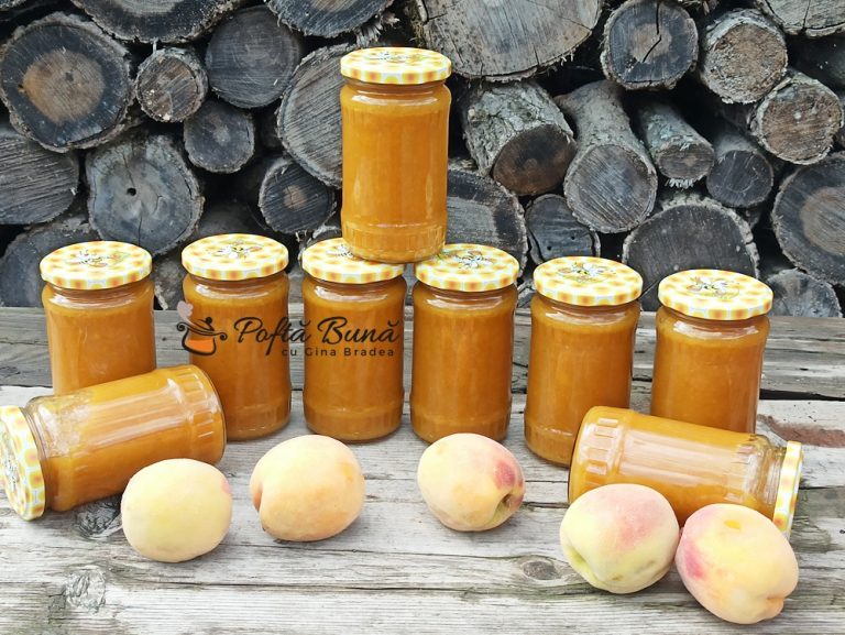 Gem de piersici sau nectarine reteta simpla, fara conservanti