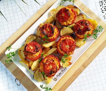 rosii umplute cu cartofi si orez la cuptor 1 350x300 - Index retete culinare