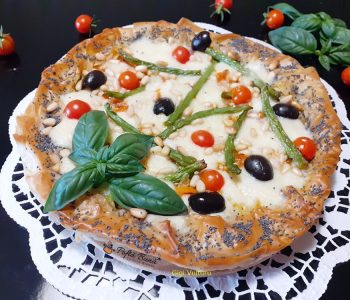 Index retete culinare tarta din foi de placinta cu legume si mozzarella 2 350x300 - Index retete culinare
