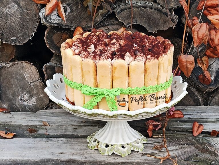 Tort tiramisu - reteta fara coacere cu piscoturi, mascarpone