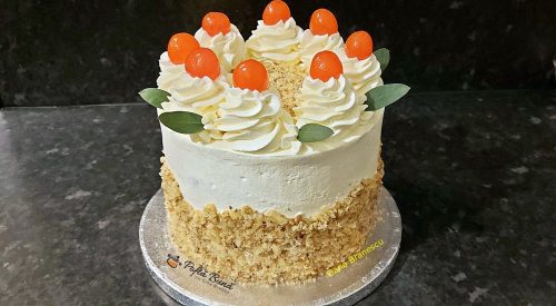Tort norvegian tort egiptean cu foi de nuca si crema de vanilie gina bradea 2 500x275 - Tort norvegian