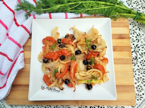 Fenicul cu rosii si masline