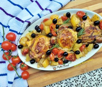 pulpe de pui la cuptor cu cartofi rosii cherry 2 350x300 - Index retete culinare