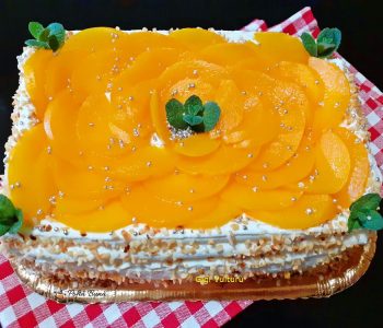 tort cu piersici si mascarpone fara coacere 2 350x300 - Index retete culinare