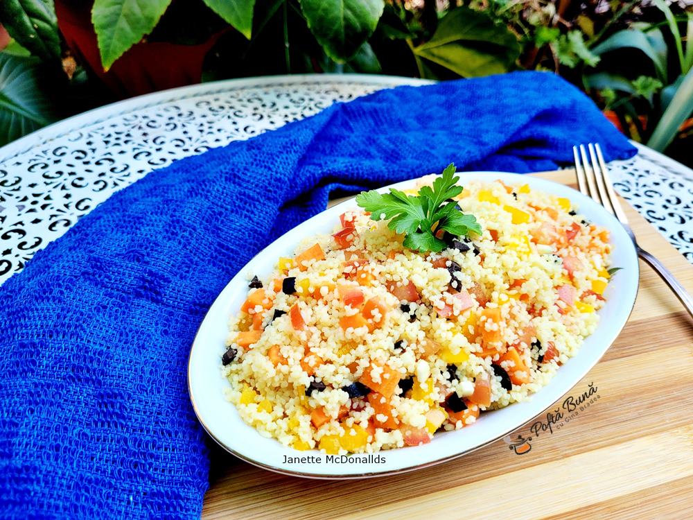 Salata de couscous reteta de post Retete cu Gina Bradea