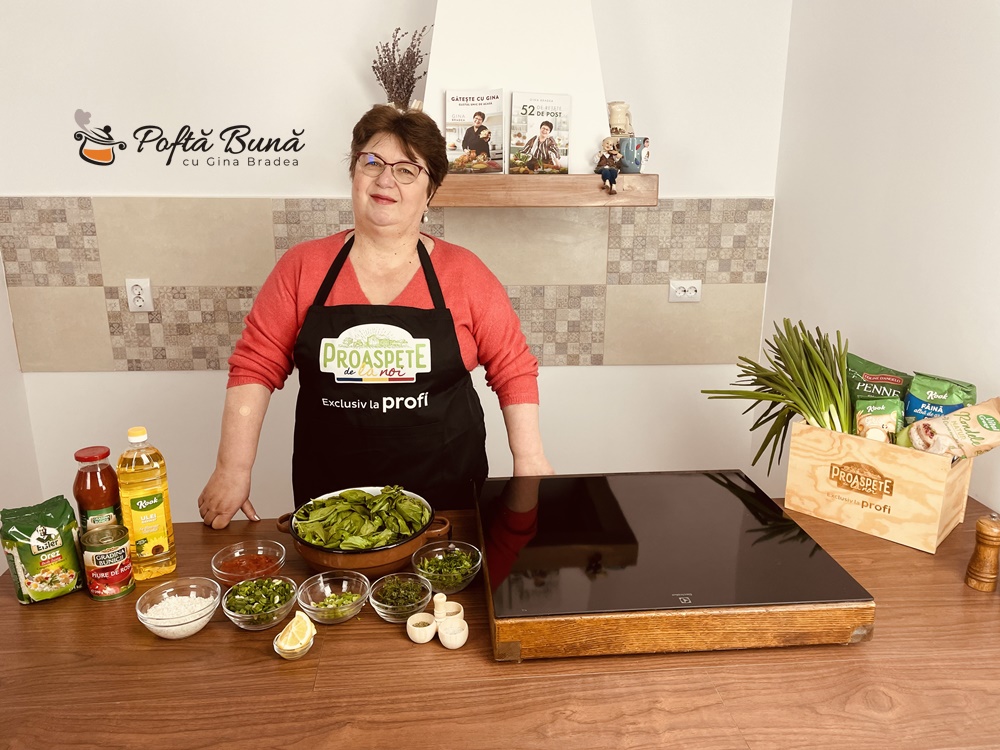 Spanac cu orez reteta de post Retete Culinare cu Gina Bradea