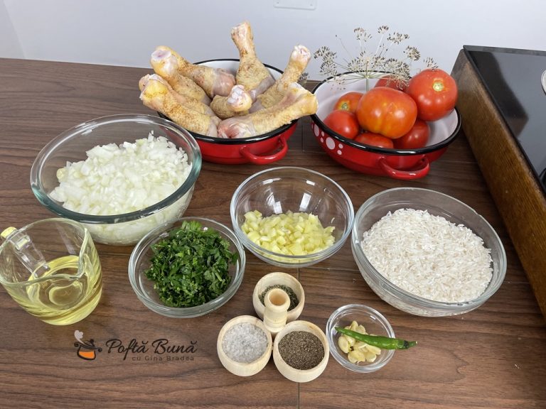 Mancare de pui cu orez si rosii Retete Culinare cu Gina Bradea