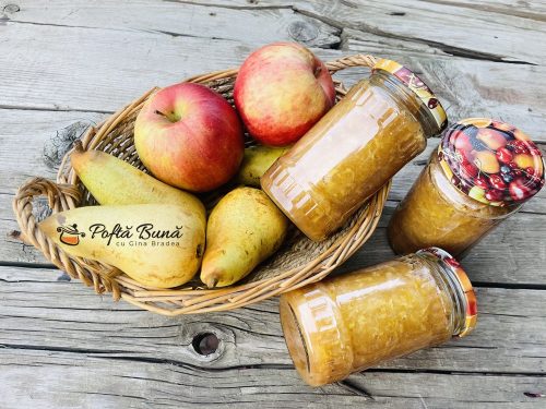 Gem de mere si pere cu scortisoara sau anason