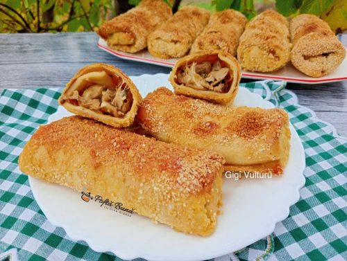 Clatite umplute cu ciuperci