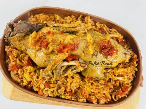 Rata pe varza acra sau dulce la cuptor