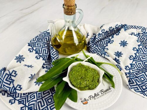 Pesto de leurda cu nuci si parmezan