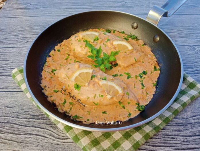 Piept de pui cu lamaie si smantana Reteta cu Gina Bradea