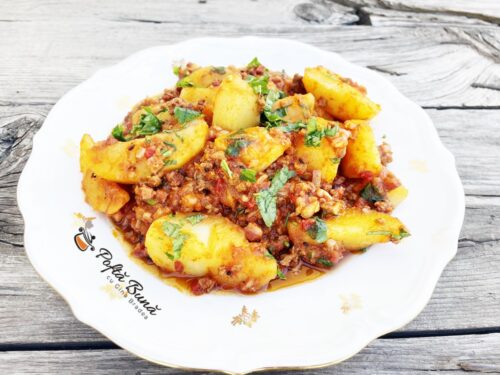 Gulas cu carne tocata