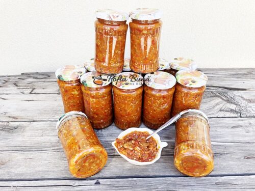 Zacusca de vinete cu ciuperci