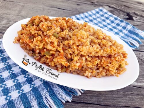 Bulgur reteta de pilaf turcesc cu rosii si ardei