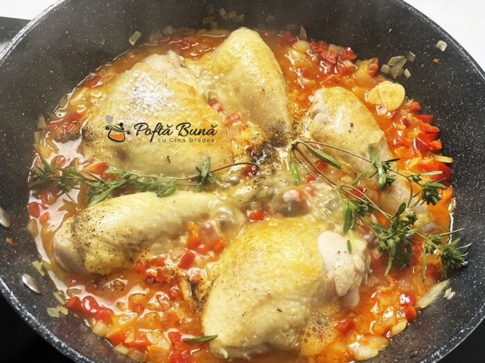 Mancare de rosii cu pui Mancare de rosii cu pui