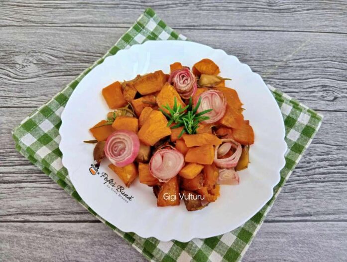 Dovleac cu vanata la cuptor Dovleac cu vanata la cuptor